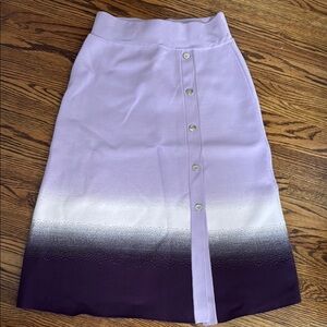 PH5 Purple Midi Pencil Skirt with Slit